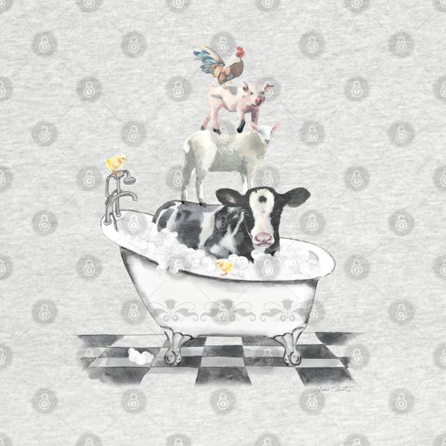 Farm Animals Bath E by Jean Plout Designs